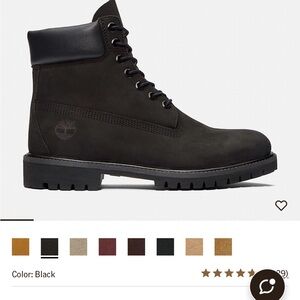 Timberland Men's Dark Black Boots